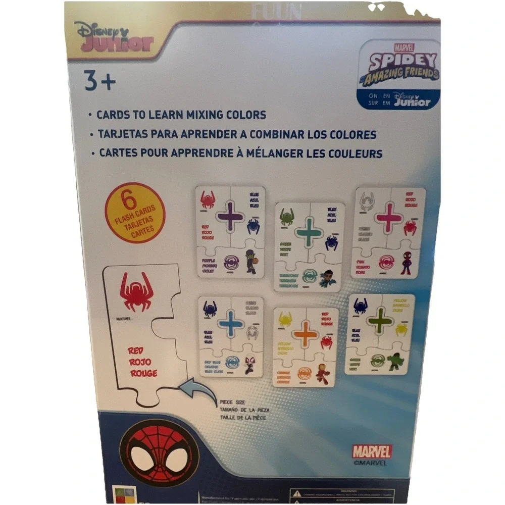 Disney‎ Junior Spidey & Amazing Friends Set Of 3 Flash Card Sets Learning Toys